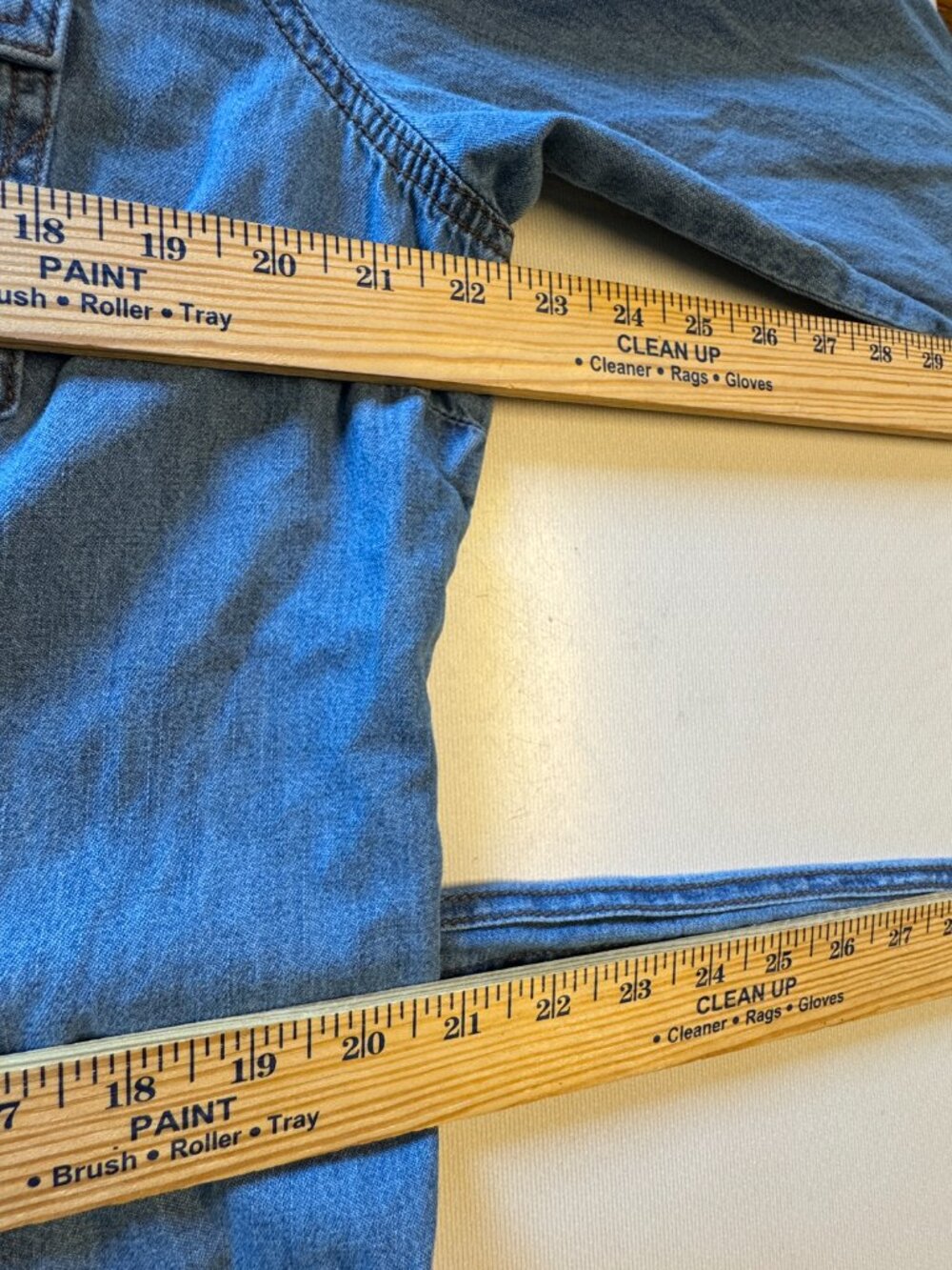 Wrangler Retro Chambray Denim Dress XL Pearl Snap Western Chic Coastal Cowgirl - Picture 5 of 9